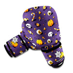 Halloween Eyeball Pattern Print Boxing Gloves