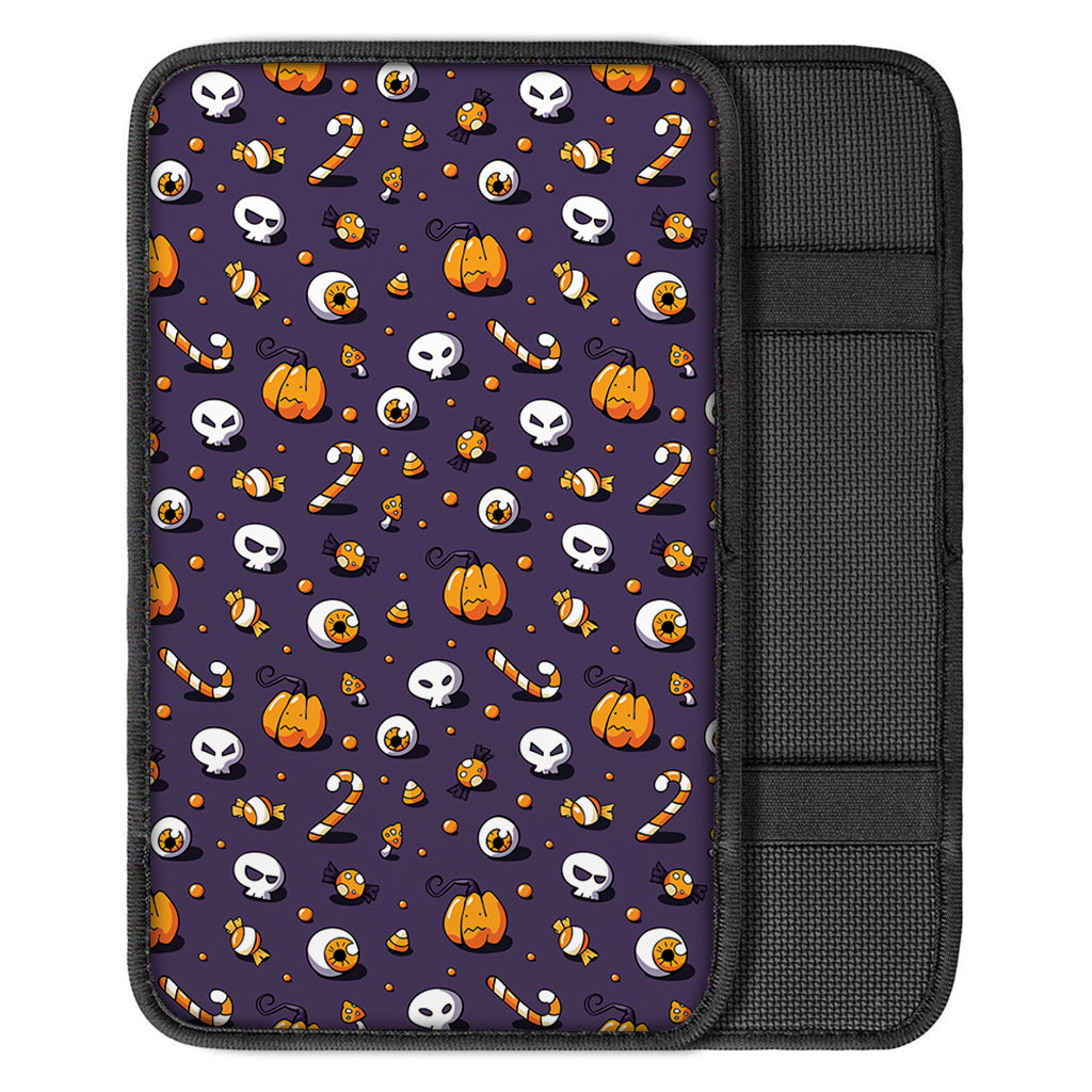 Halloween Eyeball Pattern Print Car Center Console Cover