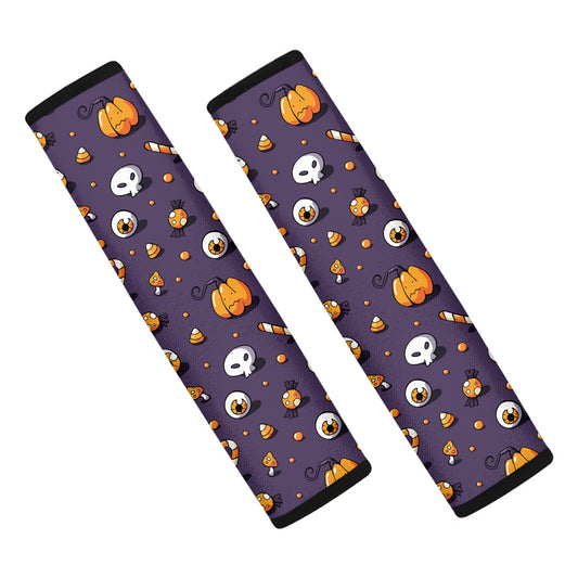 Halloween Eyeball Pattern Print Car Seat Belt Covers