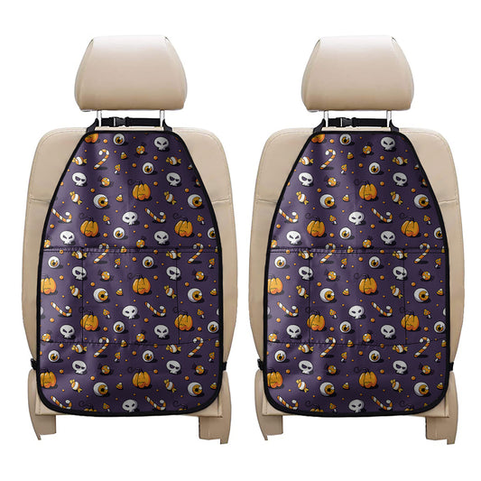 Halloween Eyeball Pattern Print Car Seat Organizers