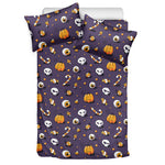 Halloween Eyeball Pattern Print Duvet Cover Bedding Set