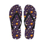 Halloween Eyeball Pattern Print Flip Flops