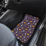 Halloween Eyeball Pattern Print Front Car Floor Mats