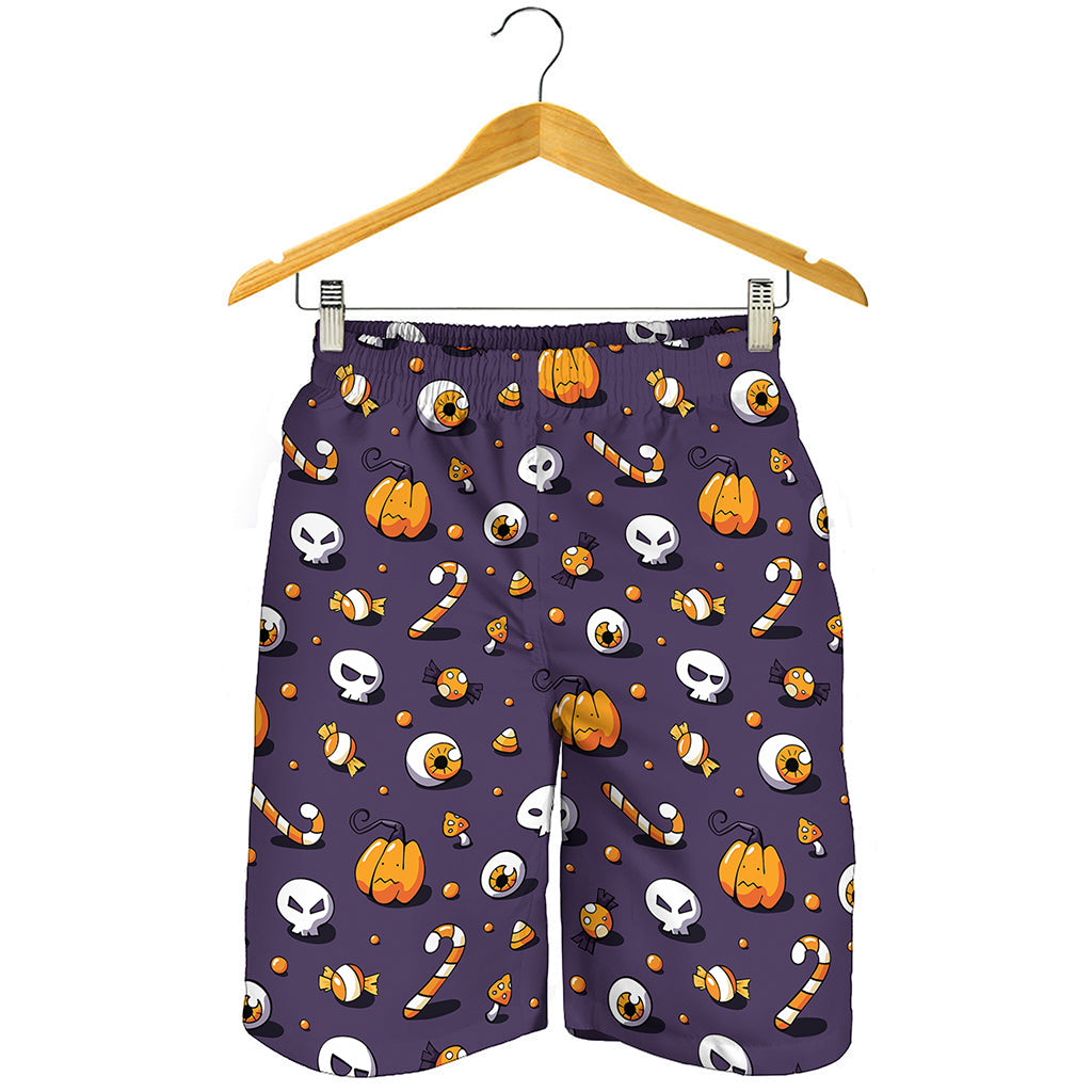 Halloween Eyeball Pattern Print Men's Shorts
