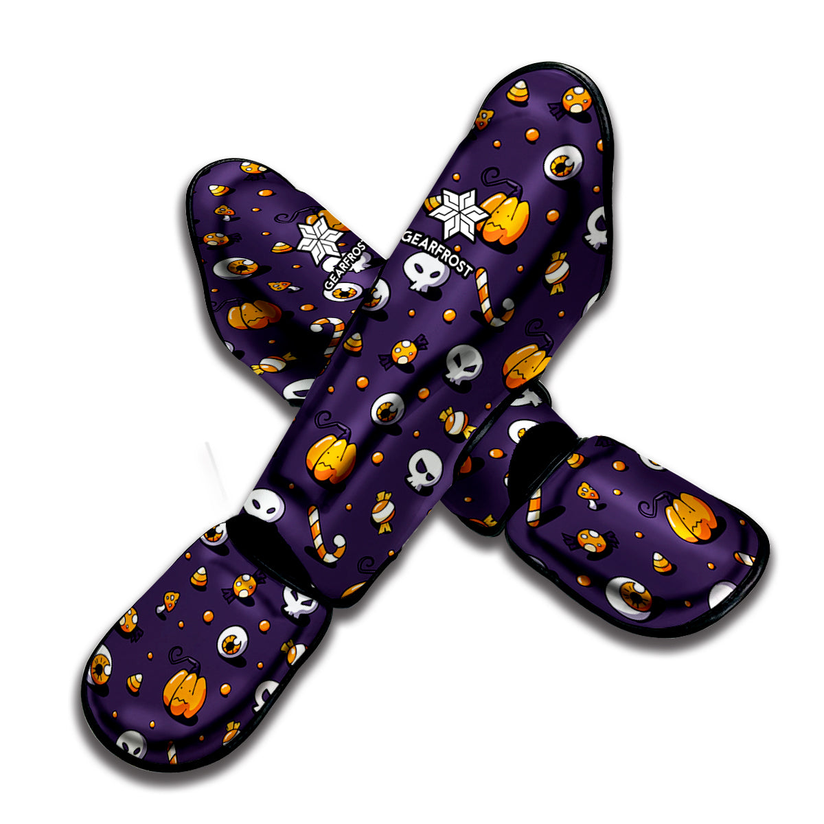 Halloween Eyeball Pattern Print Muay Thai Shin Guard