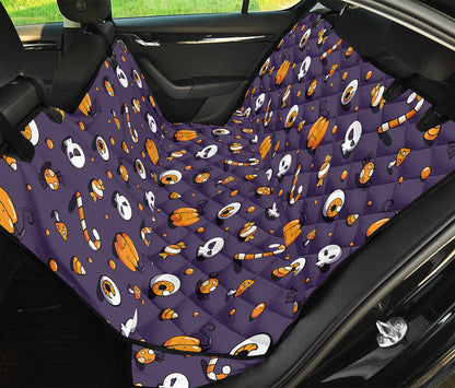 Halloween Eyeball Pattern Print Pet Car Back Seat Cover