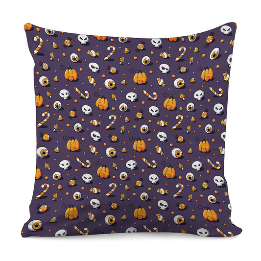Halloween Eyeball Pattern Print Pillow Cover