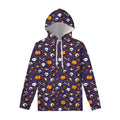 Halloween Eyeball Pattern Print Pullover Hoodie
