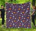 Halloween Eyeball Pattern Print Quilt
