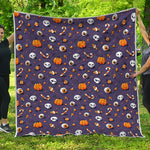 Halloween Eyeball Pattern Print Quilt