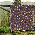Halloween Eyeball Pattern Print Quilt