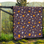 Halloween Eyeball Pattern Print Quilt