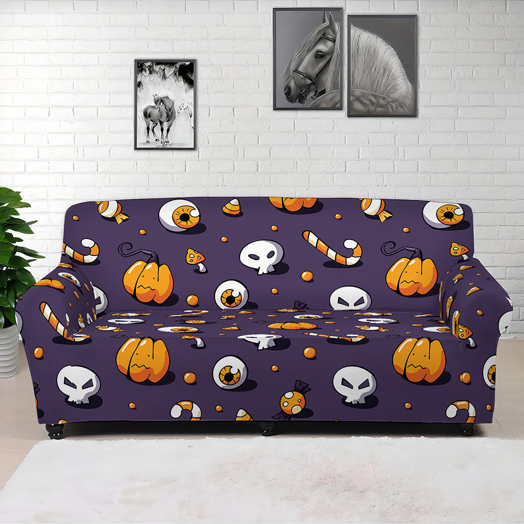 Halloween Eyeball Pattern Print Sofa Cover