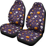 Halloween Eyeball Pattern Print Universal Fit Car Seat Covers