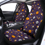 Halloween Eyeball Pattern Print Universal Fit Car Seat Covers