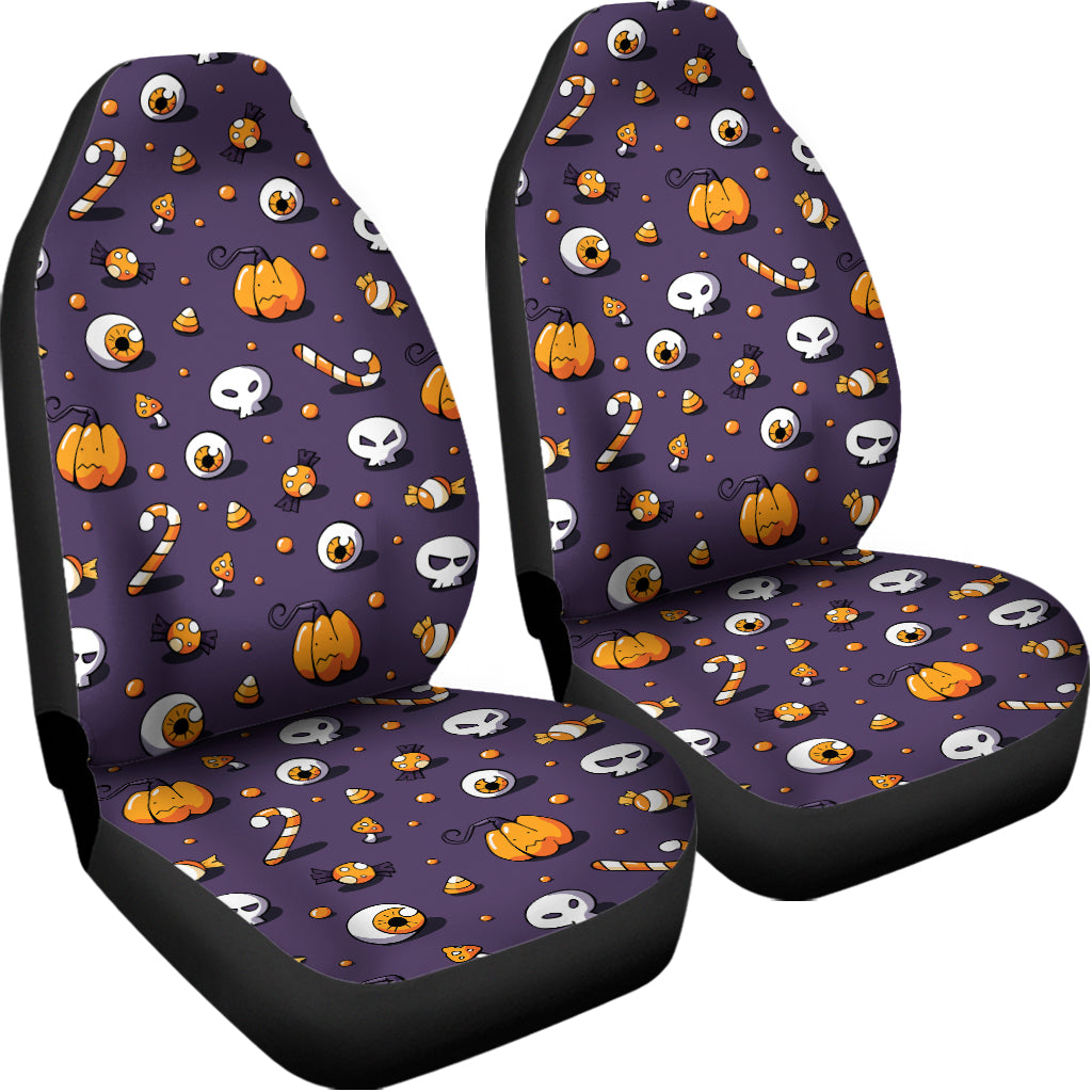 Halloween Eyeball Pattern Print Universal Fit Car Seat Covers