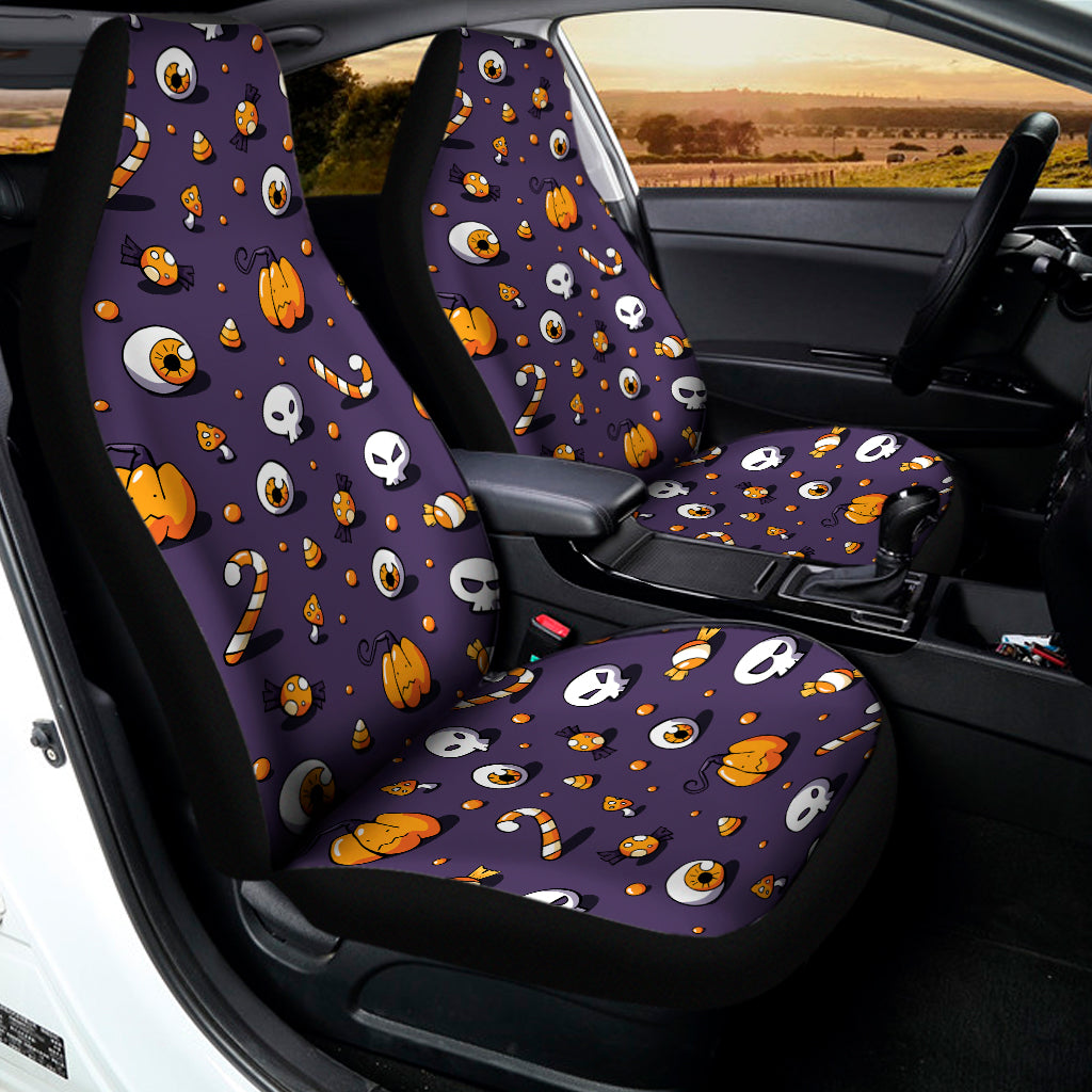 Halloween Eyeball Pattern Print Universal Fit Car Seat Covers
