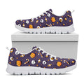 Halloween Eyeball Pattern Print White Running Shoes
