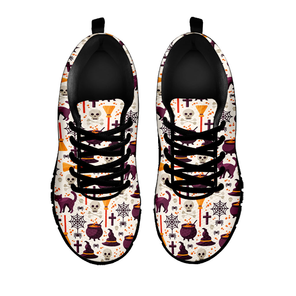 Halloween Festival Pattern Print Black Sneakers
