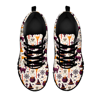 Halloween Festival Pattern Print Black Sneakers