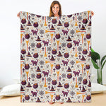 Halloween Festival Pattern Print Blanket