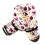 Halloween Festival Pattern Print Boxing Gloves