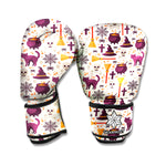 Halloween Festival Pattern Print Boxing Gloves