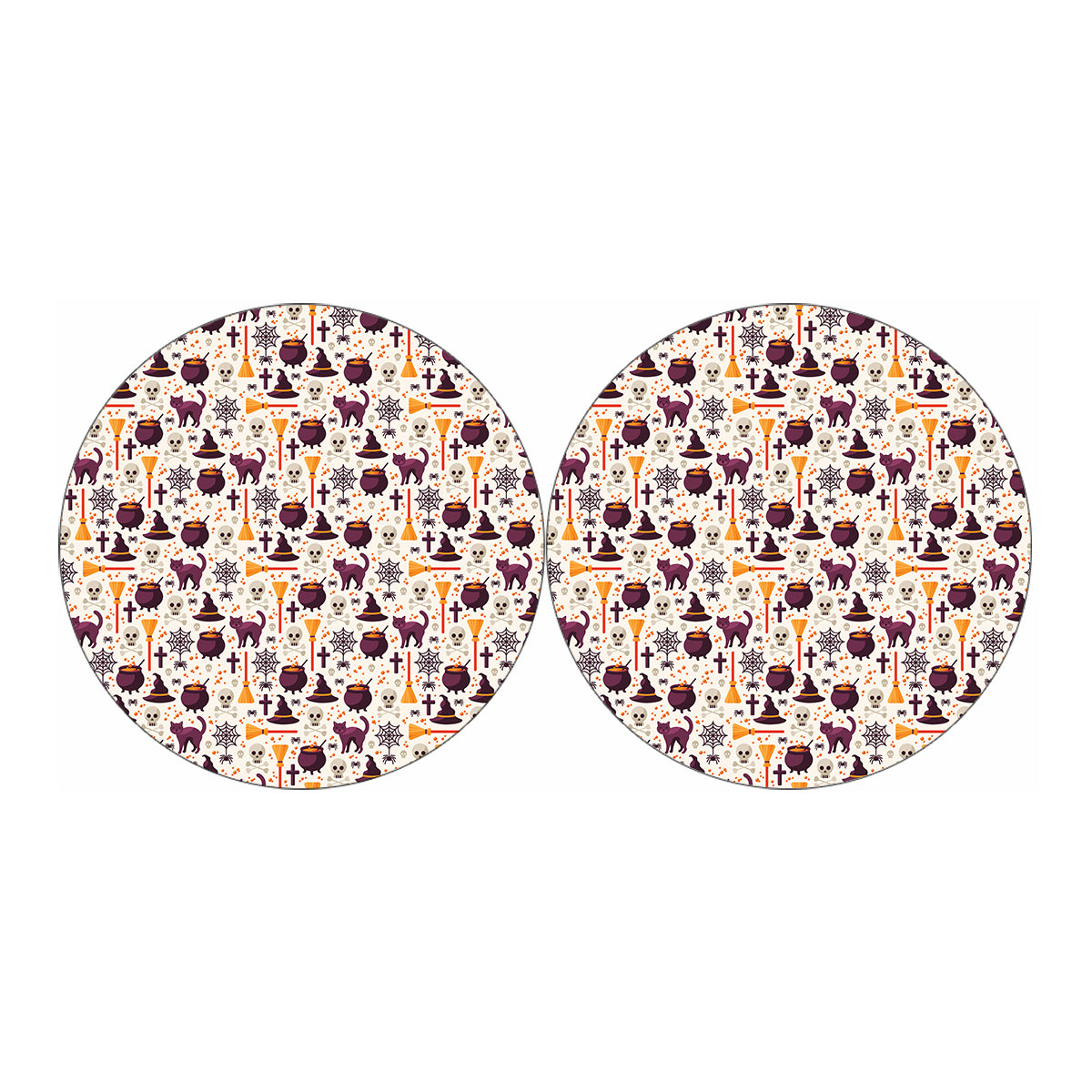 Halloween Festival Pattern Print Car Coasters