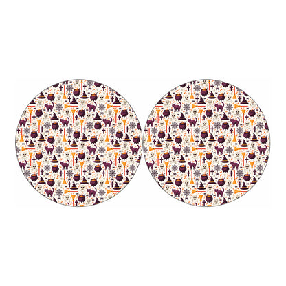 Halloween Festival Pattern Print Car Coasters