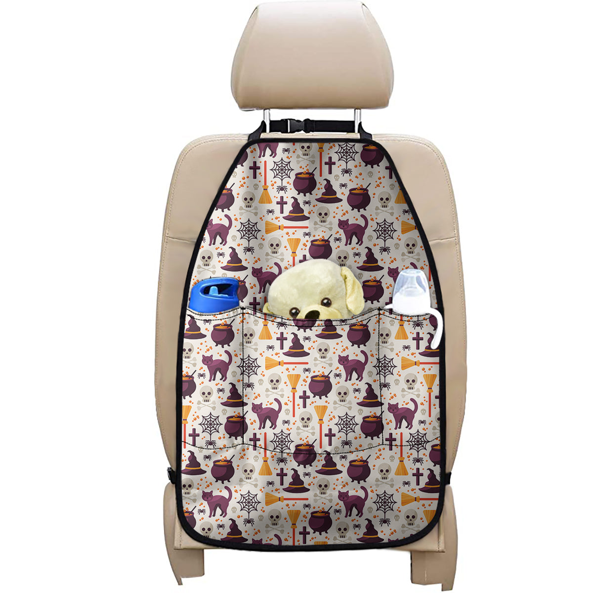Halloween Festival Pattern Print Car Seat Organizers