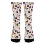 Halloween Festival Pattern Print Crew Socks