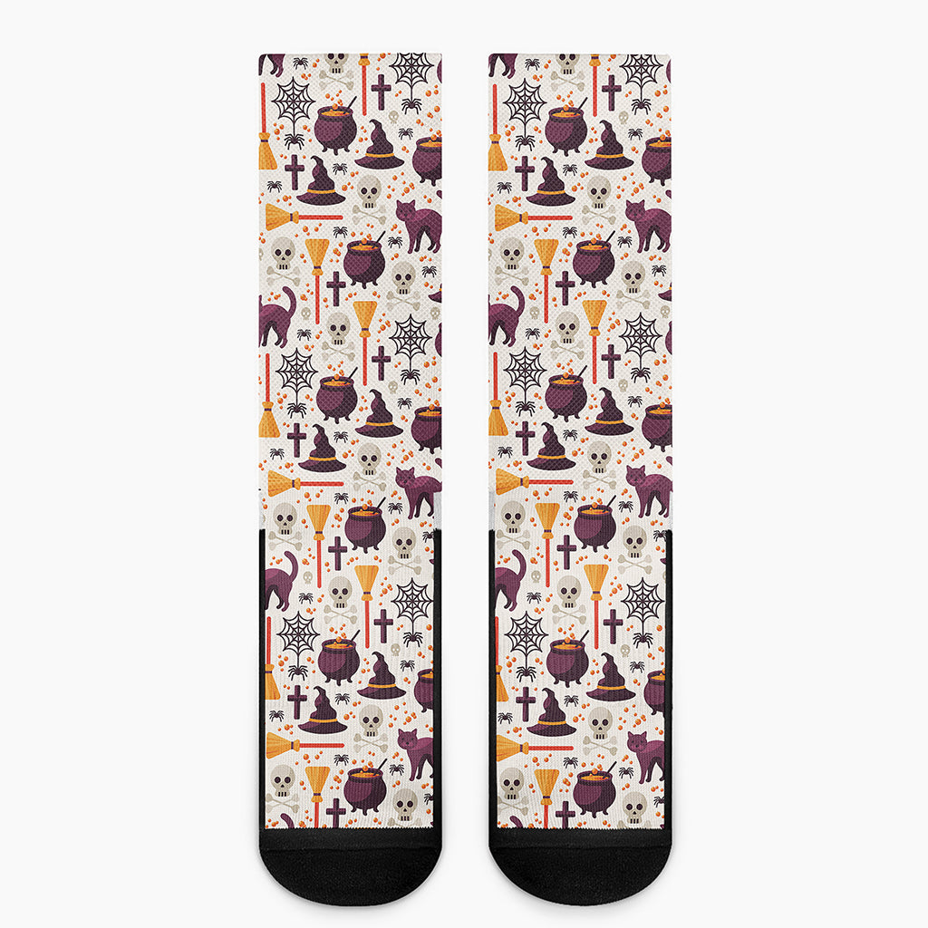 Halloween Festival Pattern Print Crew Socks