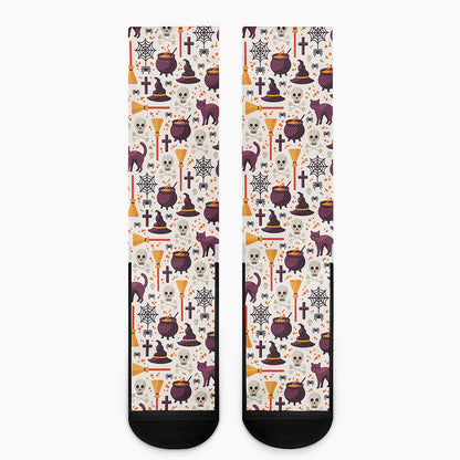 Halloween Festival Pattern Print Crew Socks