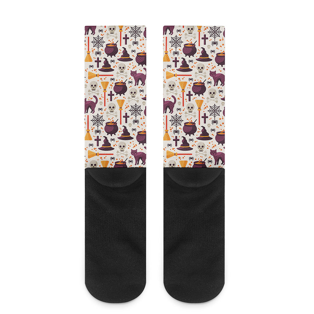 Halloween Festival Pattern Print Crew Socks