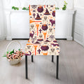 Halloween Festival Pattern Print Dining Chair Slipcover