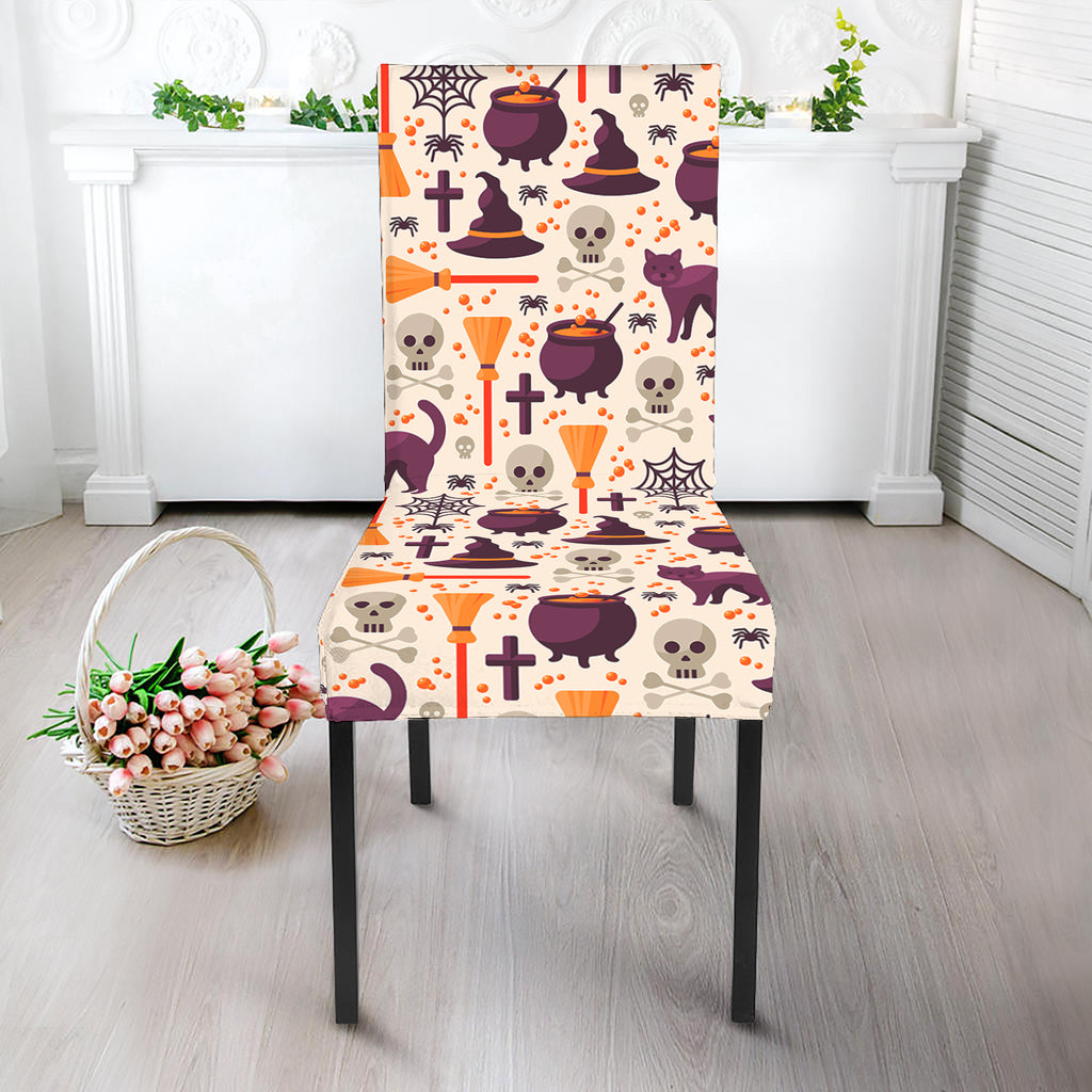 Halloween Festival Pattern Print Dining Chair Slipcover