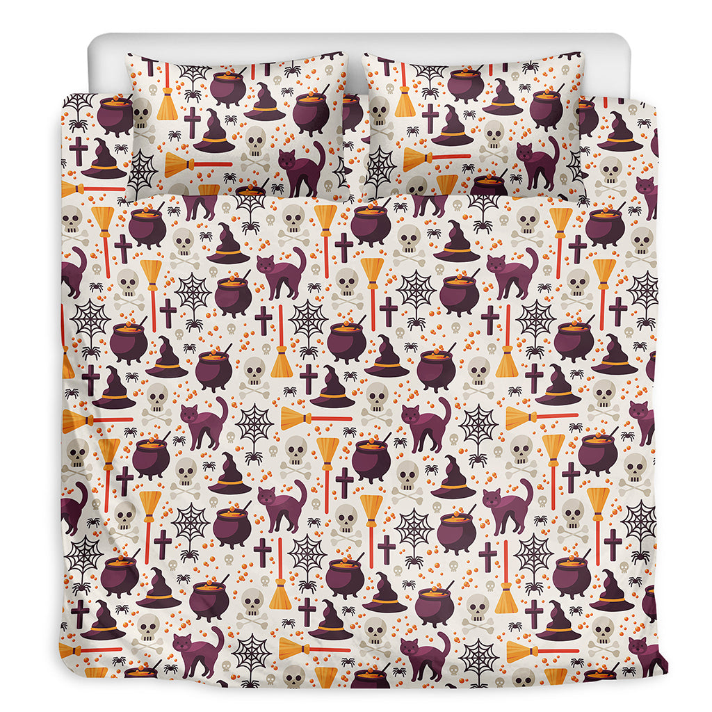 Halloween Festival Pattern Print Duvet Cover Bedding Set