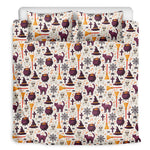 Halloween Festival Pattern Print Duvet Cover Bedding Set