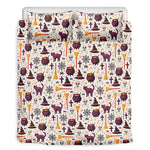 Halloween Festival Pattern Print Duvet Cover Bedding Set