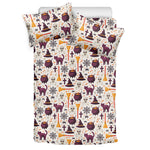 Halloween Festival Pattern Print Duvet Cover Bedding Set