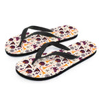 Halloween Festival Pattern Print Flip Flops