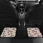 Halloween Festival Pattern Print Front and Back Car Floor Mats