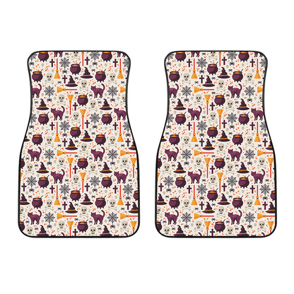 Halloween Festival Pattern Print Front Car Floor Mats