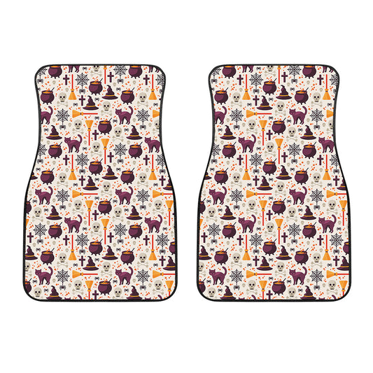 Halloween Festival Pattern Print Front Car Floor Mats