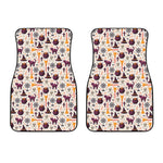 Halloween Festival Pattern Print Front Car Floor Mats