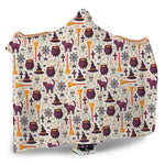 Halloween Festival Pattern Print Hooded Blanket