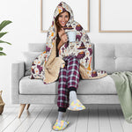 Halloween Festival Pattern Print Hooded Blanket