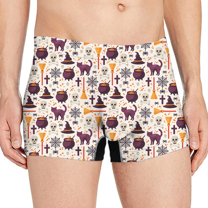 Halloween Festival Pattern Print Men's Boxer Briefs