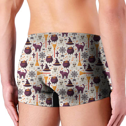 Halloween Festival Pattern Print Men's Boxer Briefs