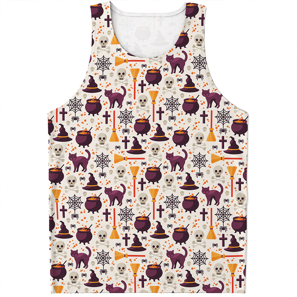 Halloween Festival Pattern Print Men's Tank Top